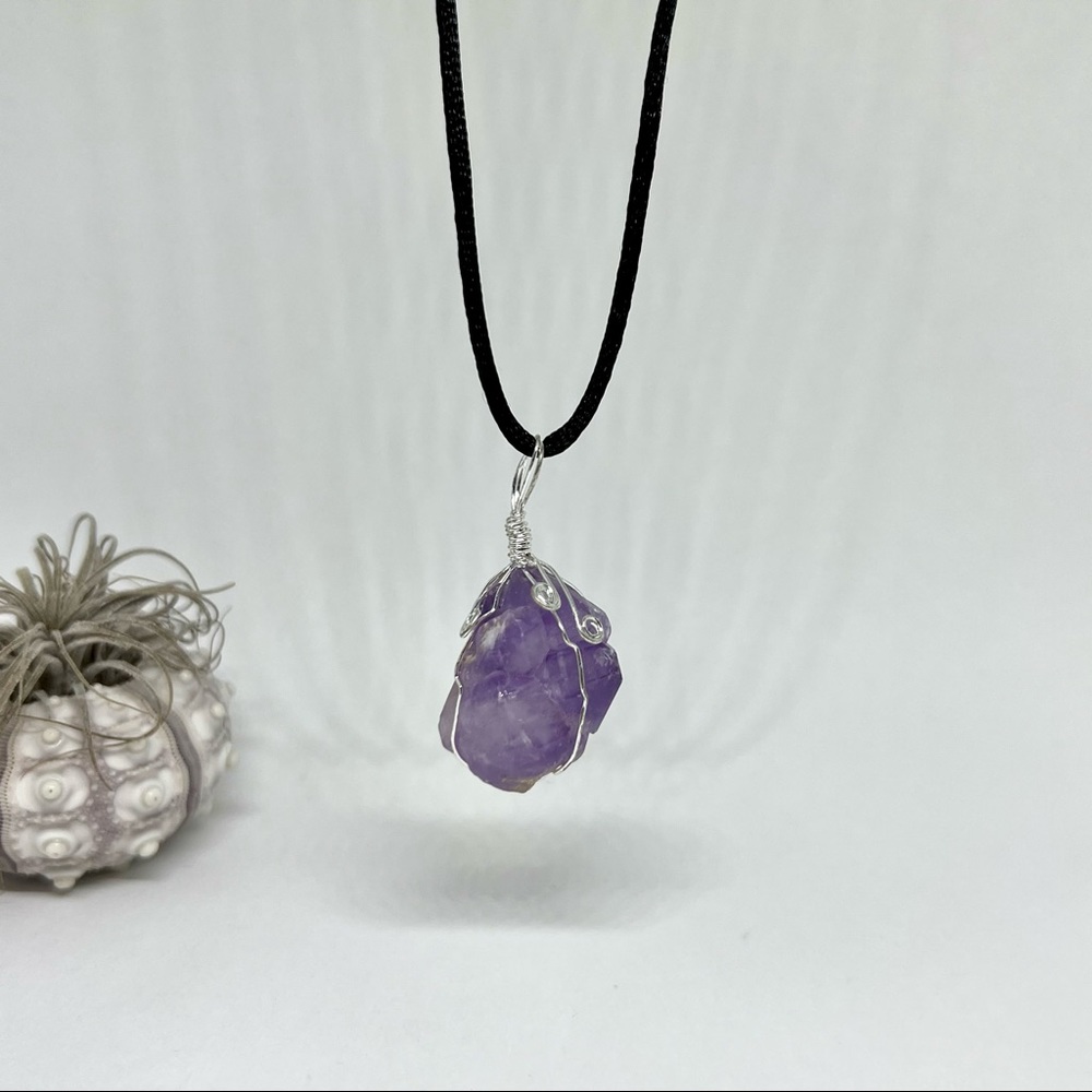 🎉HP🎉 Amethyst Wire Wrapped Necklace!